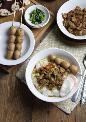 Foto resep Bubur ayam semur