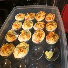 A picture of Devils eggs.
