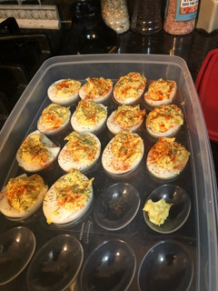 A picture of Devils eggs.