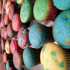 A picture of Rainbow Cake.