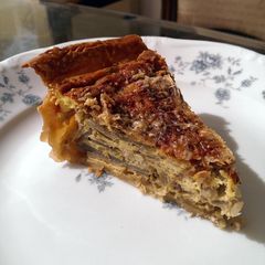 A picture of Sunchoke (Jerusalem Artichoke) and Leek Breakfast Pie.