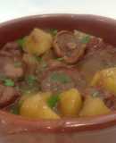 Ternera estofada con setas