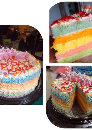 Foto resep Rainbow cake