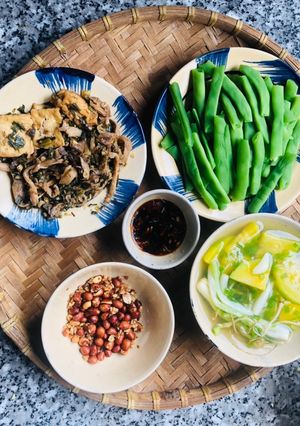 Hình của món Cơm chay chiều mưa.