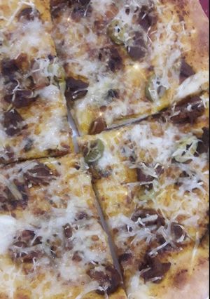 صورة لوصفة بيتزا بصوص الدجاج