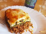 Lasaña de carne y espinacas