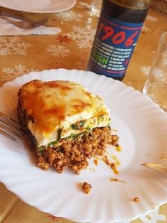 Una foto de Lasaña de carne y espinacas