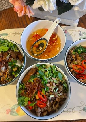 Hình của món Bánh đúc nóng.