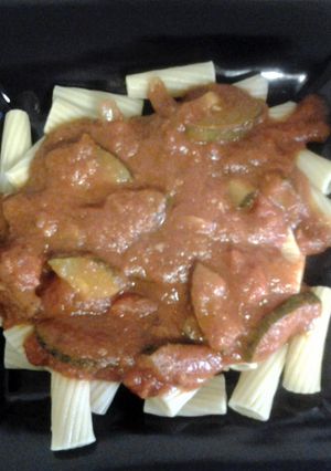 A picture of zucchini pasta.