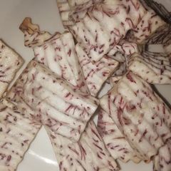 A picture of Fried nduma chips #my creative nduma recipe.
