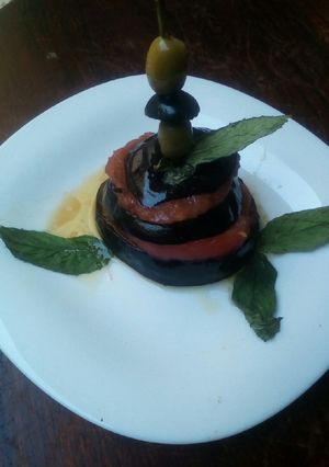صورة لوصفة باذنجان بلطماطم