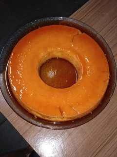 Una foto de Flan