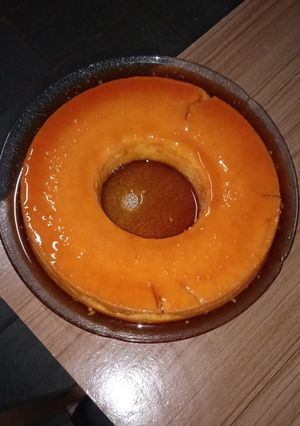 Una foto de Flan