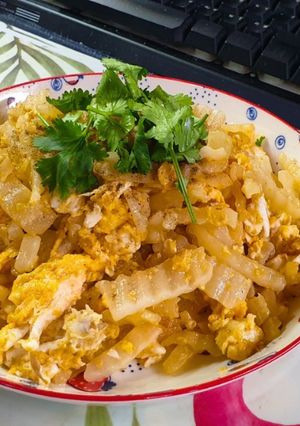 รูปของ หัวไชเท้าผัดไข่🥕🥚ทำง่ายๆไม่ยุ่งยาก