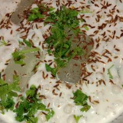 A picture of Boondi Raita.