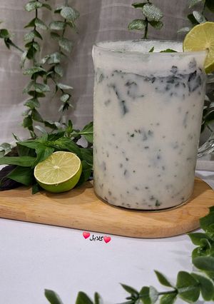عکسی از دستور دوغ ریحان و لیمو‌😋