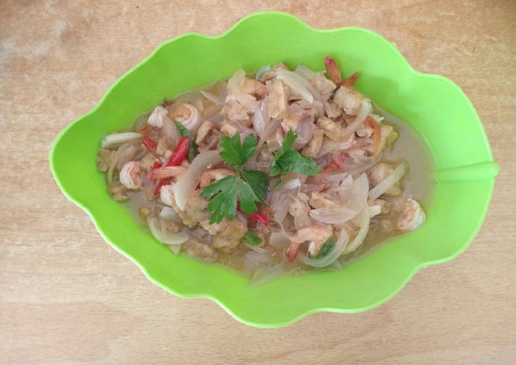 Resep Tumis udang dan tempe saos tiram Anti Gagal