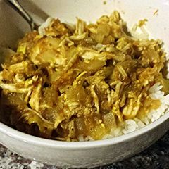 A picture of Green Chile Chicken Stew.