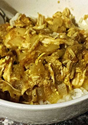A picture of Green Chile Chicken Stew.