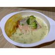 MPASI 9 Bulan Steak Salmon with Cheese Sauce