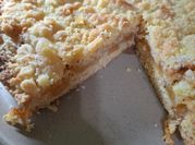 Una foto de crumble de manzana sin gluten