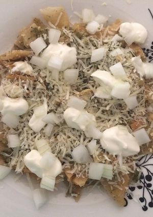 Una foto de Chilaquiles verdes