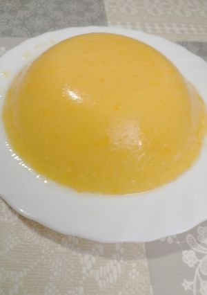 Una foto de 281. Flan de zumo de naranja vegano