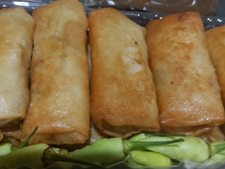 Anti Ribet, Membuat Lumpia isi ayam suwir pedas Murah