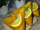 مثلثات مقلية بالدجاج🧀✨