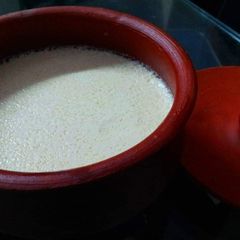 A picture of Misti Doi (homemade sweet caramelised curd).