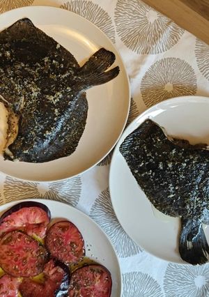 Una foto de Rodaballo al horno