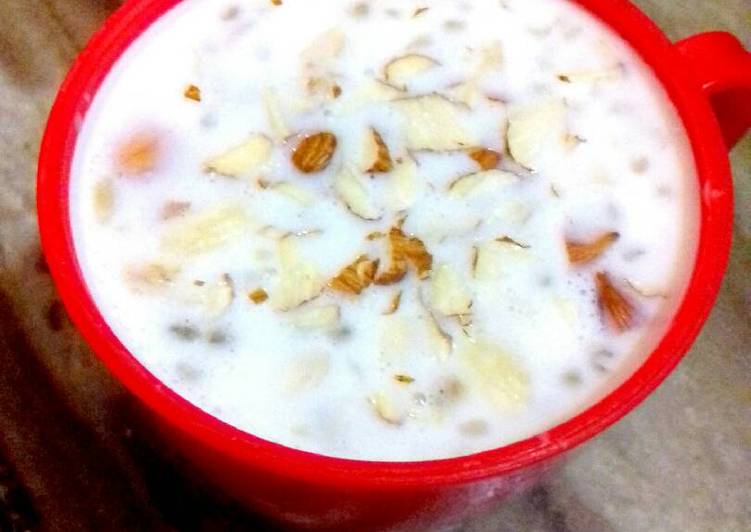 Recipe of Homemade Sago dryfruit pudding..Navratri special