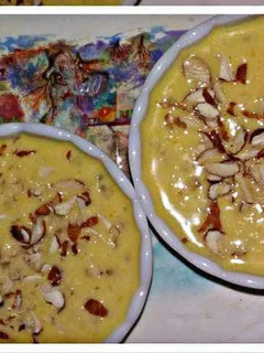 A picture of Mango Sago Kheer.
