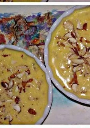 A picture of Mango Sago Kheer.