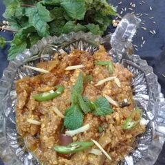 A picture of Baingan ka bhurta.