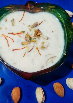 A picture of Sabudana kheer.