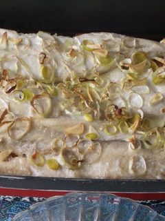 Una foto de Palometa con Calabacines al horno