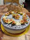 Cukormentes levendulás mousse torta