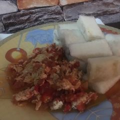 A picture of Yam Egg sauce.
