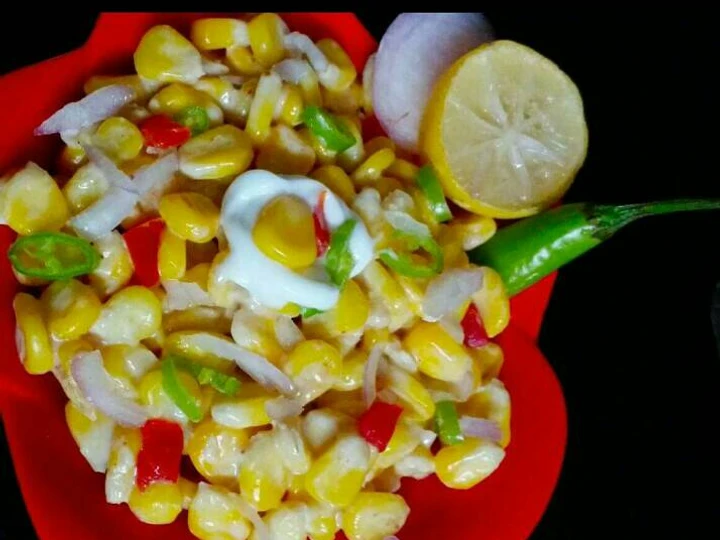 Simple Way Make Recipe Spicy creamy sweet corn salad that is Really Delicious, Can Spoil the Tongue}