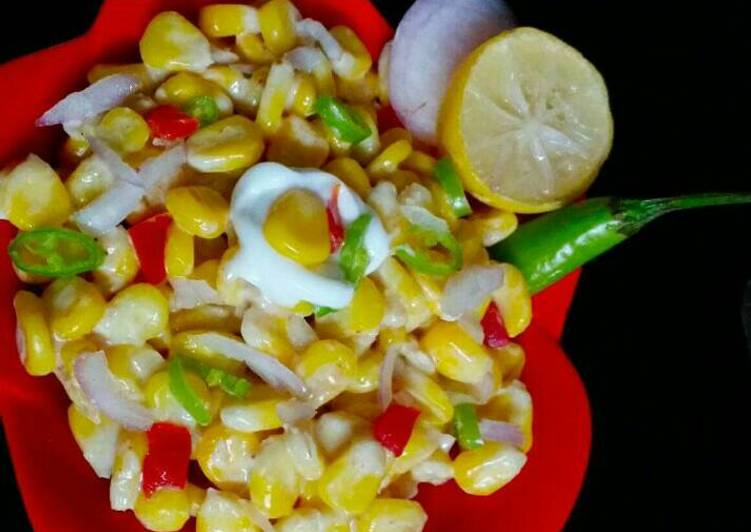 Easiest Way to Prepare Perfect Spicy creamy sweet corn salad