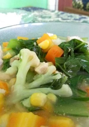 Foto resep Sup ayam kuah kental