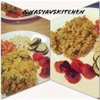 Nasi biryani instant dengan sayuran panggang