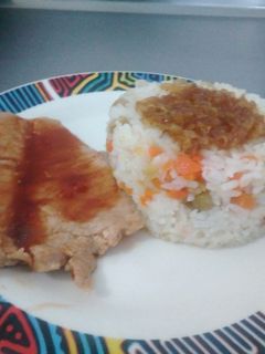 Una foto de Lomo de cerdo en salsa agridulce