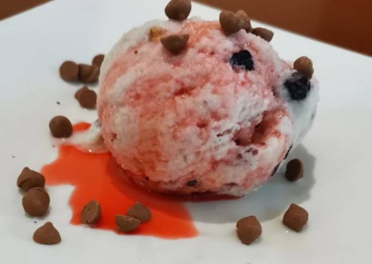 Easiest Way to Prepare Super Quick Homemade Blueberry Icecream