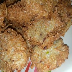 A picture of Yam fritters.