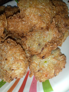 A picture of Yam fritters.