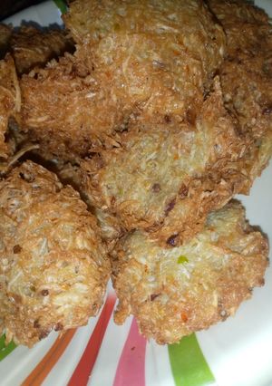 A picture of Yam fritters.