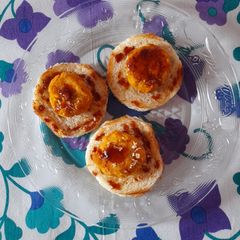 Jackfruit seed Potato tikki with Bread A picture of Jackfruit seed Potato tikki with Bread.