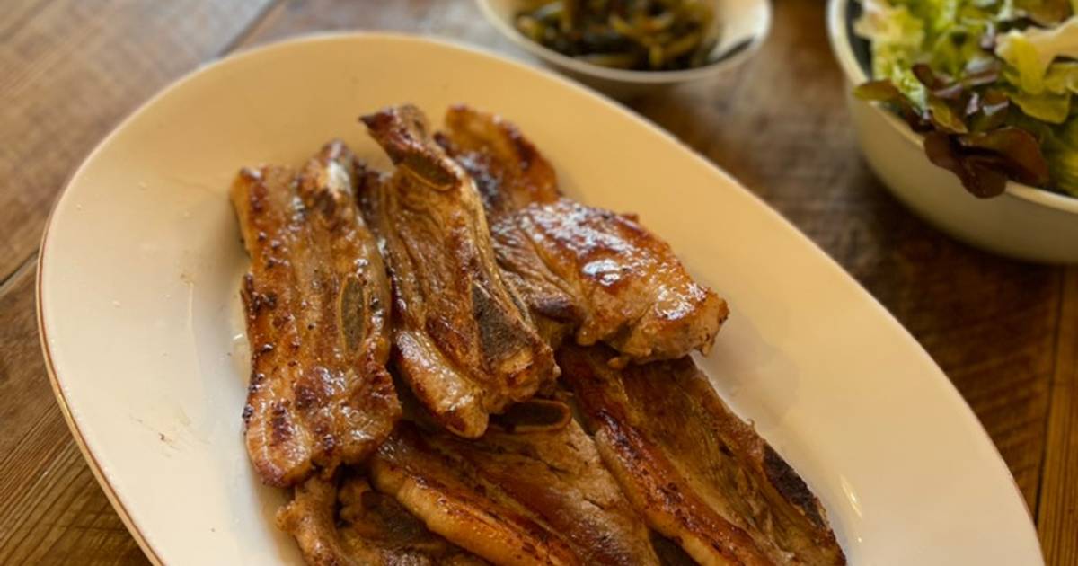 Grilled Pork belly - Korean samgyeopsal 